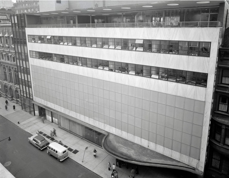 Facade of the Museum of Modern Art in New York City.